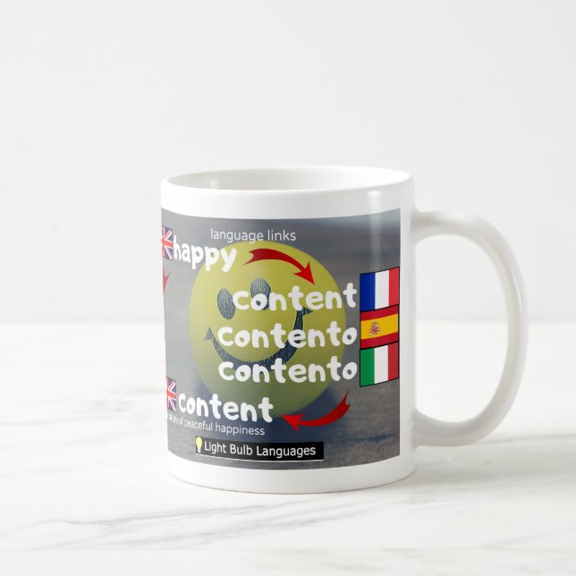 Caneca De Café conteúdo feliz (Direita)