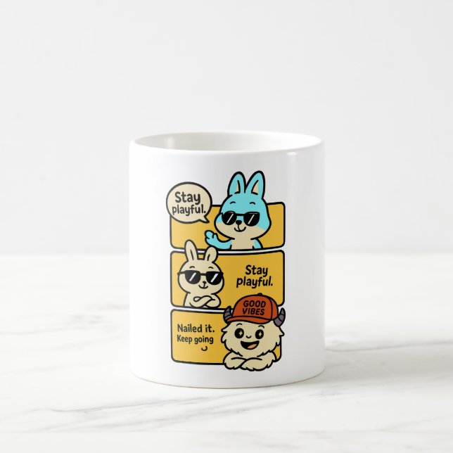 Caneca De Café Continue Em Frente (Centro)