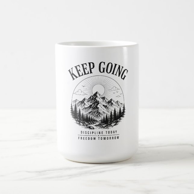 Caneca De Café Continue Em Frente – Disciplina Hoje Liberdade Ama (Centro)