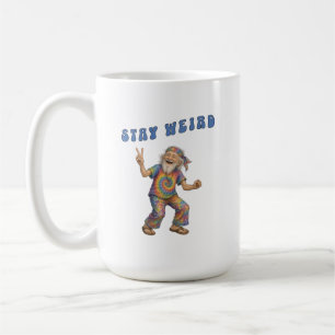 Caneca De Café Continue Estranho, Velho Camiseta Tie Dye