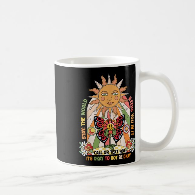 Caneca De Café Continue no mundo precisa que você chame de 988 de (Direita)