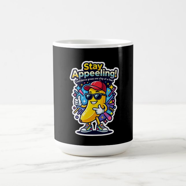 Caneca De Café Continue Sendo Fofinho! – Banana Confiante e Fofa (Centro)