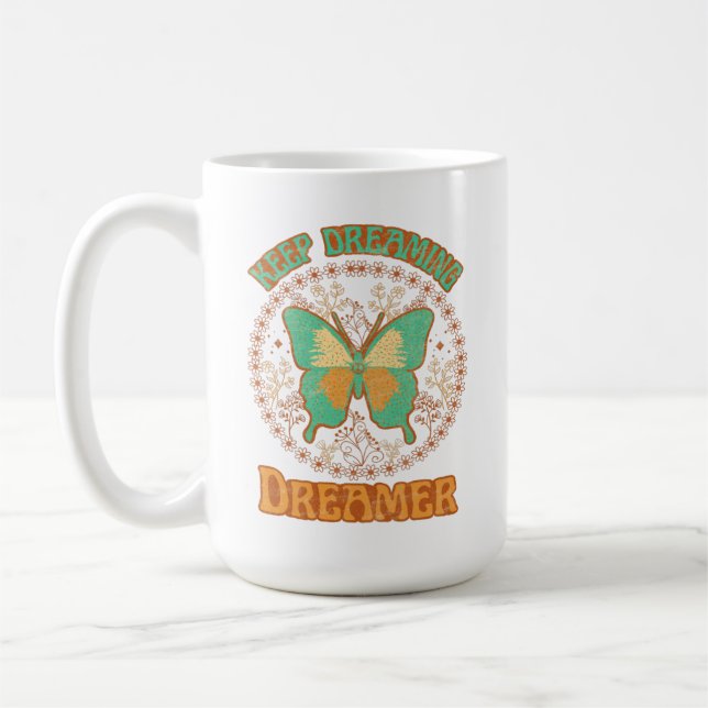 Caneca De Café Continue sonhando (Esquerda)