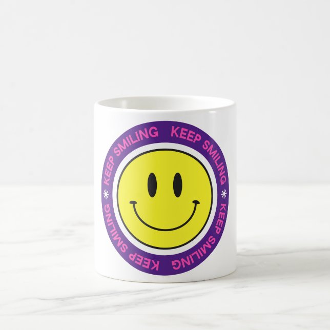 Caneca De Café Continue sorrindo (Centro)