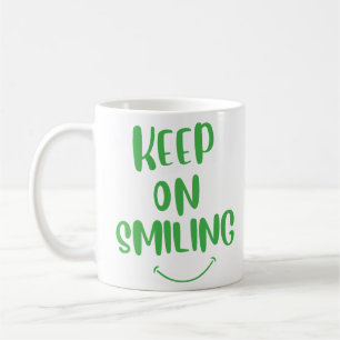 Caneca De Café Continue sorrindo