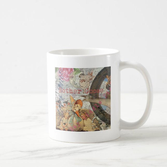 Caneca De Café Conto de Fadas Rima da Mamãe Gansa (Direita)