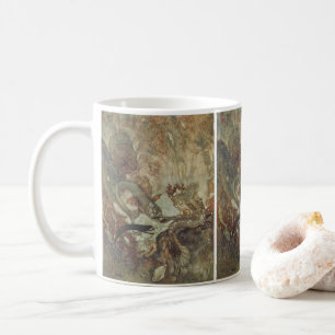 Caneca De Café Conto de Fadas Vintage, A Sereia por Edmund Dulac