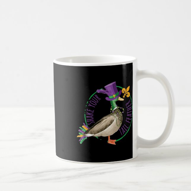 Caneca De Café Contorcer a Pena da Cauda Contas de Carnaval Engra (Direita)