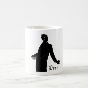 Caneca De Café Contorno da Música Zombie