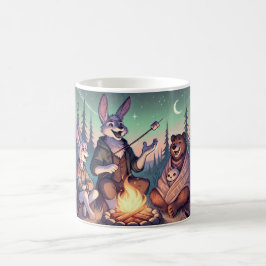 Caneca De Café Contos Cozy Campfire - Cony & Bear Debaixo das Est