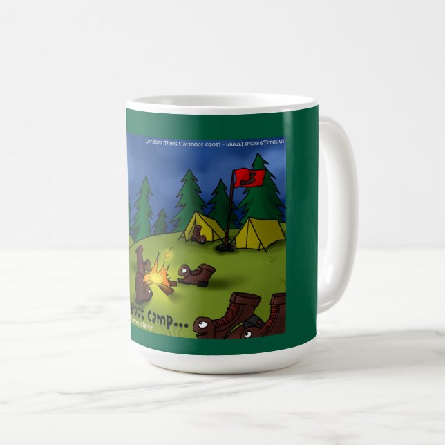 Caneca De Café Contos de Acampamento: Uma Retirada Solitária (Frente Esquerda)