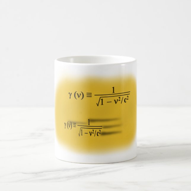 Caneca De Café Contração de Lorentz (Centro)