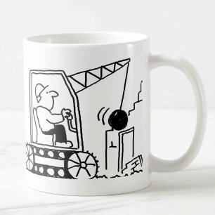 Caneca De Café Contrato de Demolição com Mug de Café Bulldozer
