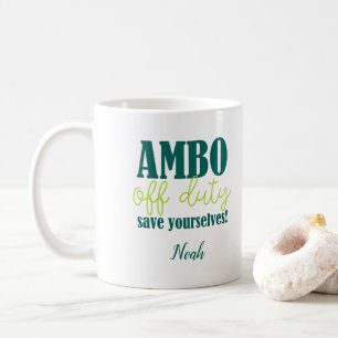 Caneca De Café Controlador Ambulância Ambo e Redução Paramédica