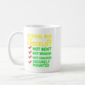 Caneca De Café Controlador de Barramento Escolar Pré-Triagem De V