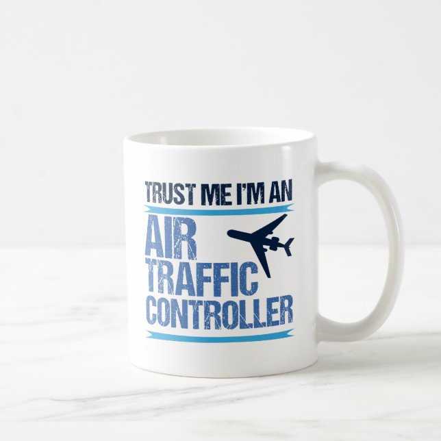 Caneca De Café Controlador de Tráfego Aéreo Funny (Direita)