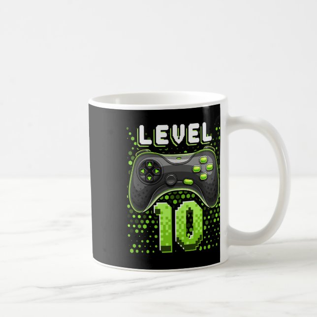Caneca De Café Controladora de jogos de vídeo nível 10 10º jogado (Direita)
