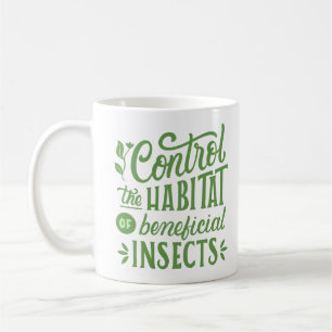 Caneca De Café controlar o habitat de insetos benéficos