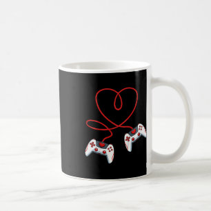 Caneca De Café Controle de videogame do coração das crianças Dia