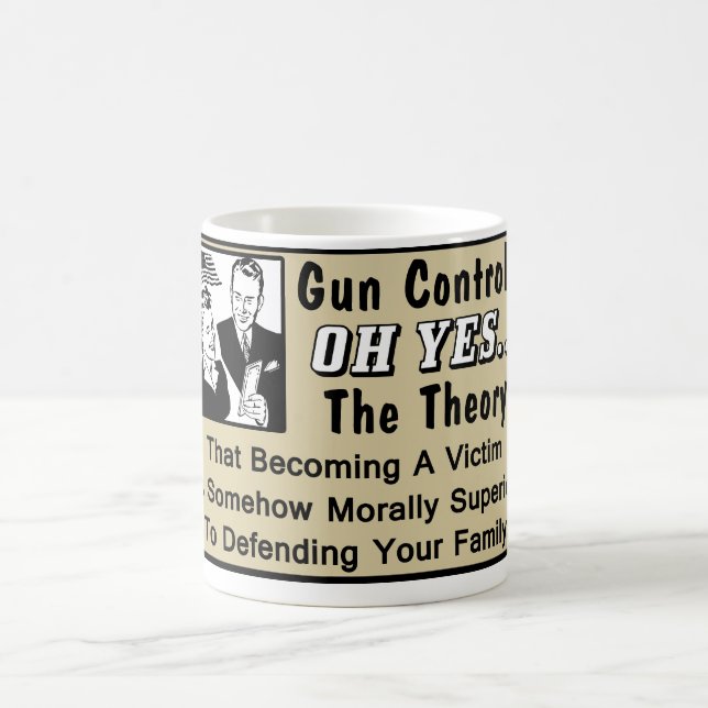 Caneca De Café Controlo de armas? Teoria de uma vítima! (Centro)