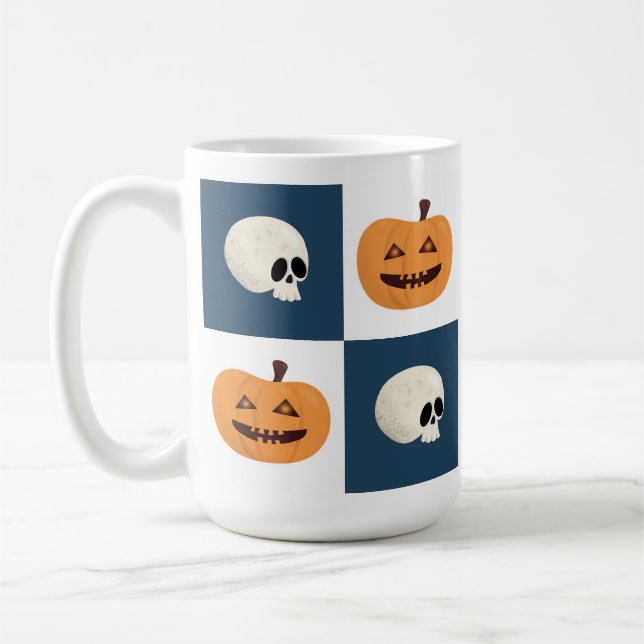 Caneca De Café Controlo de Skulls e de Pumpkins (Esquerda)