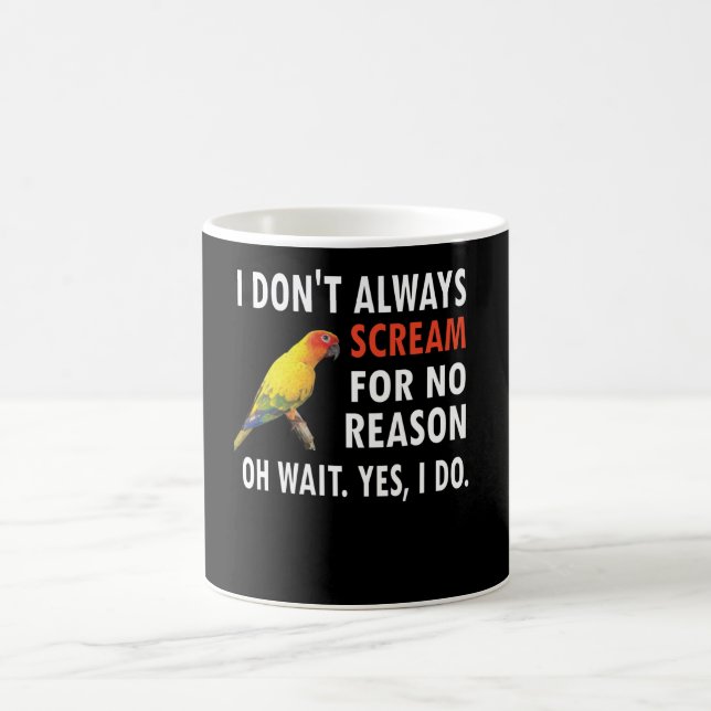 Caneca De Café Conure Proprietário Conure Lover Parrot Bird Sun C (Centro)