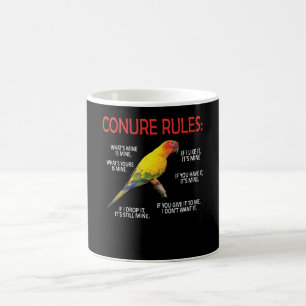 Caneca De Café Conure Proprietário Conure Lover Parrot Bird Sun C