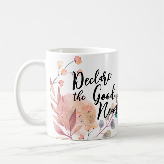 Caneca De Café Convenção JW Personalizada Declara as Boas Notícia (Esquerda)