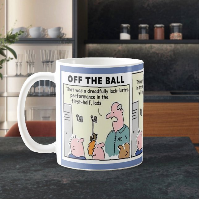 Caneca De Café Conversação de Equipe do Gerente para Futebol Ball (Criador carregado)