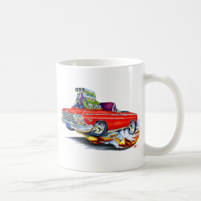 Caneca De Café Convertible 1962-63 vermelho do Impala (Direita)