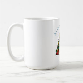 Caneca De Café Convite de Aniversário Mágico do Papai Noel – 1º A