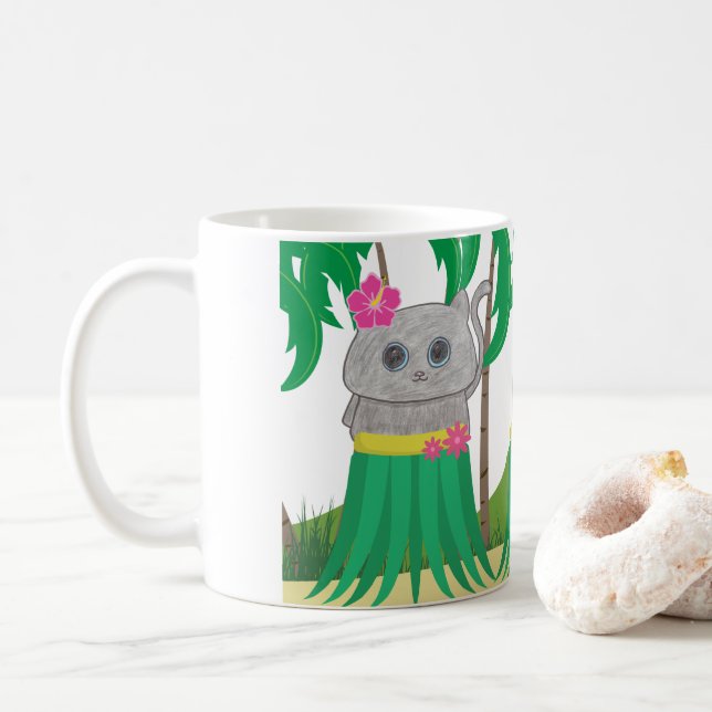 Caneca De Café Convite de Férias (Com Donut)