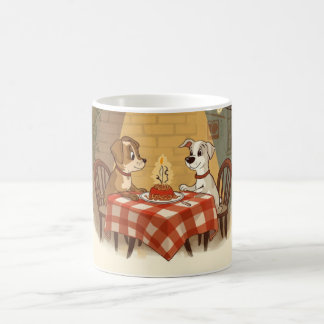 Caneca De Café Convite de jantar romântico vintage
