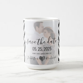 Caneca De Café Convite de Noivado Save The Date