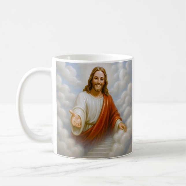 Caneca De Café Convite divino Jesus (Esquerda)
