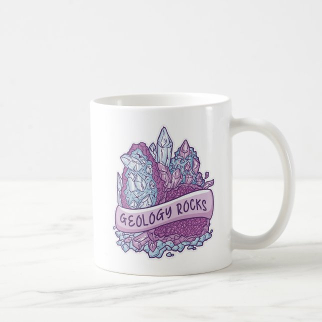 Caneca De Café Convite para geologia rocha (Direita)