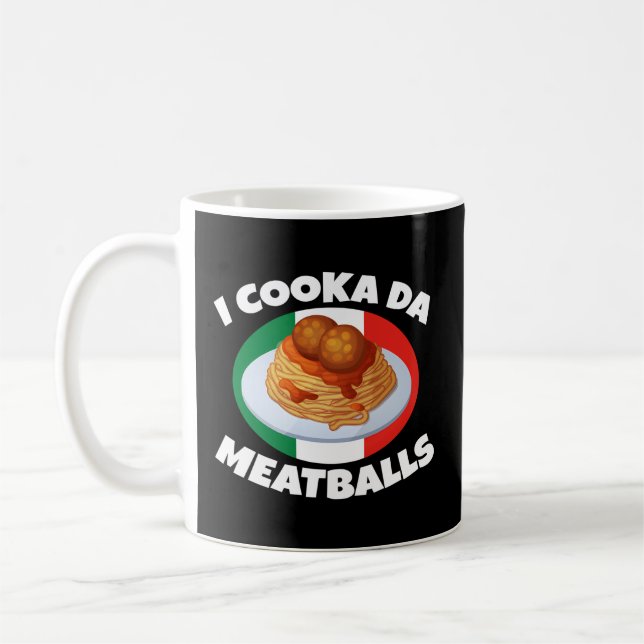 Caneca De Café Cooka Da Meatball - Comida Italiana Slang (Esquerda)