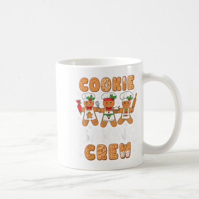Caneca De Café Cookie Baking Crew Christmas Funny Gingerbread Lov (Direita)