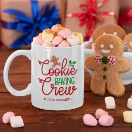 Caneca De Café Cookie Baking Crew ,Cute Christmas