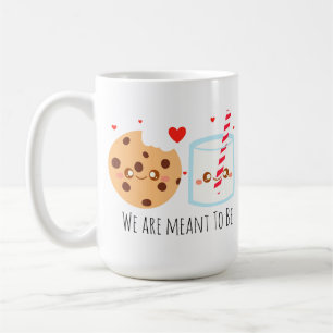Caneca De Café Cookie De Chip De Chocolate Cortado E Vidro De Lei