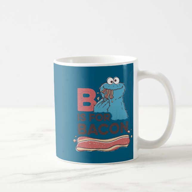 Caneca De Café Cookie Monster B Is For Bacon  (Direita)