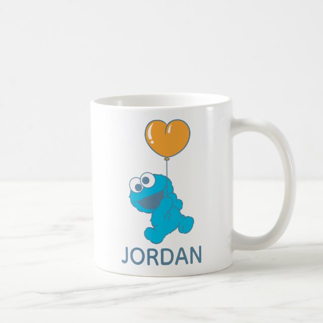 Caneca De Café Cookie Monster Heart Balloon (Direita)