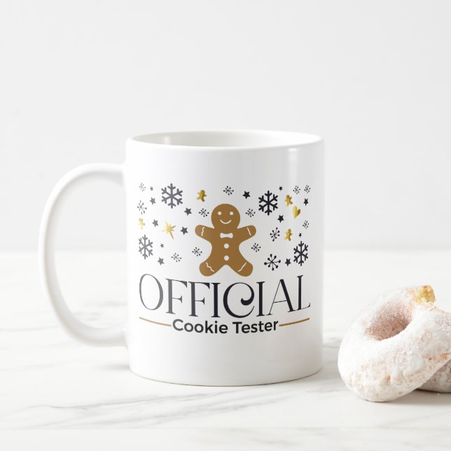 Caneca De Café Cookie Tester Mug Oficial (Com Donut)