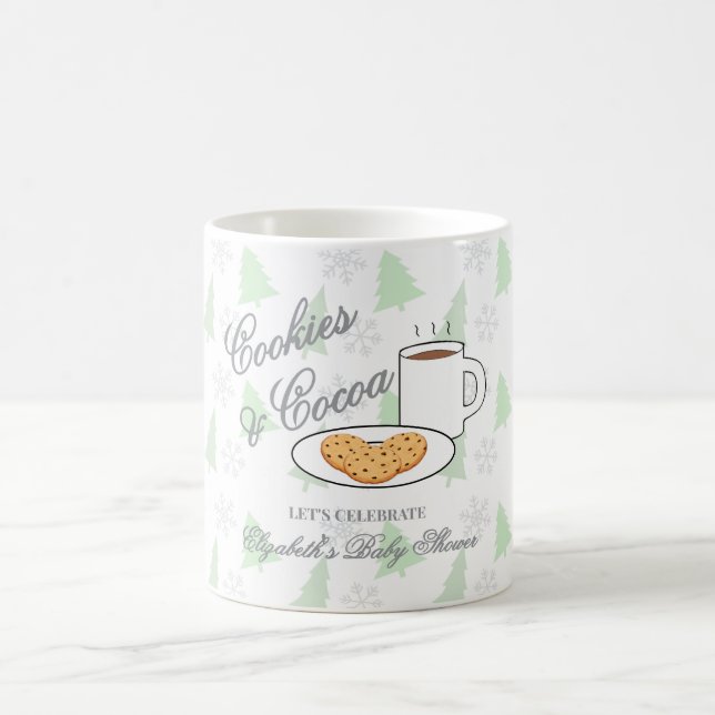 Caneca De Café Cookies & Cocoa Baby Shower (Centro)