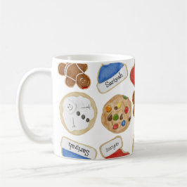 Caneca De Café Cookies de Natal - Dama de Pão de Genger Personali