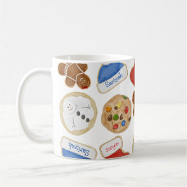 Caneca De Café Cookies Natal Gingercake Lady Nome Personalizado
