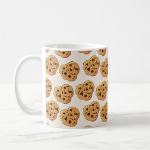Caneca De Café Cookies Vintage padrão perfeito. ídolo desenhado