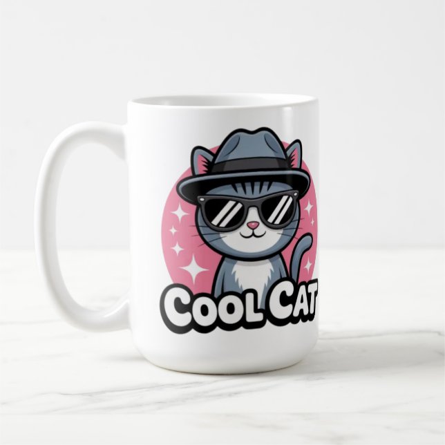 Caneca De Café Cool Cat Vibes (Esquerda)