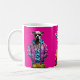 Caneca De Café Cool Crew – Colour-Pop Animal Squad Rosa Claro