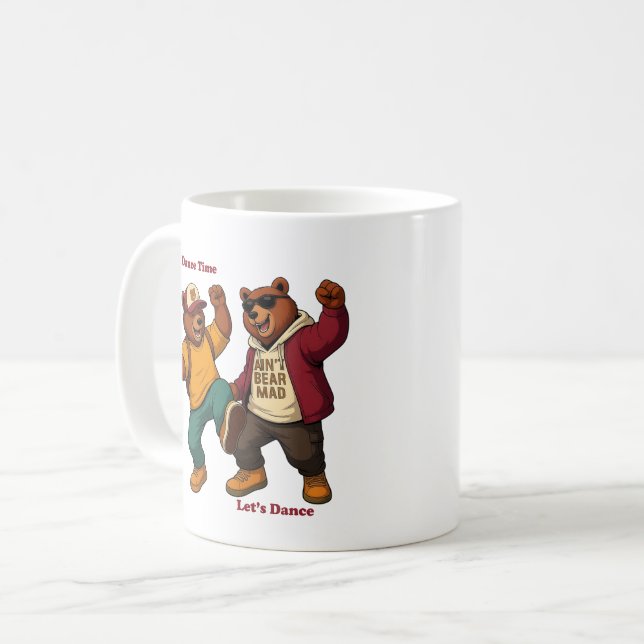 Caneca De Café Cool Dancing Bears (Frente Esquerda)